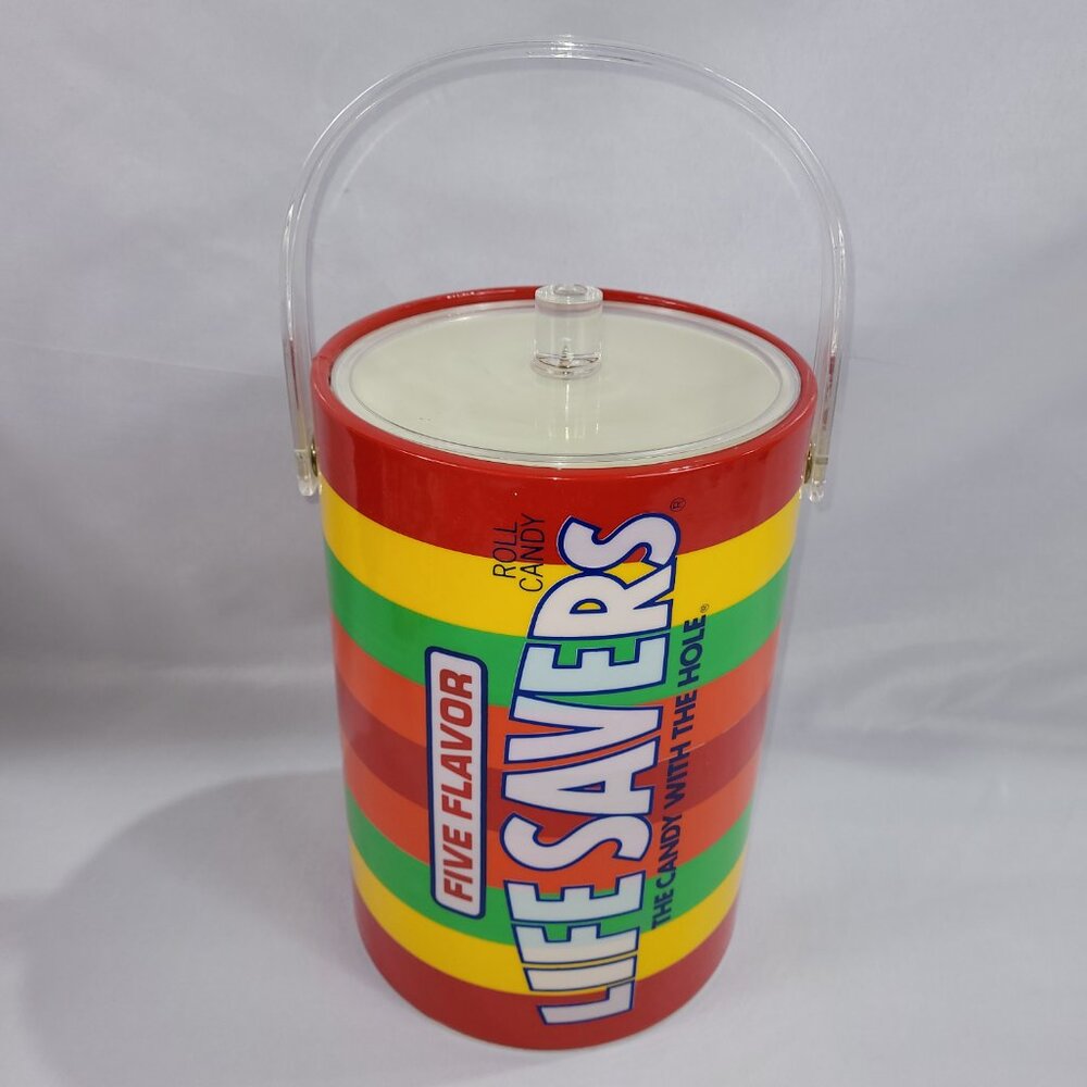 Life Savers Vintage 11" Container Lid Ice Pail Bucket SEE PHOTOS